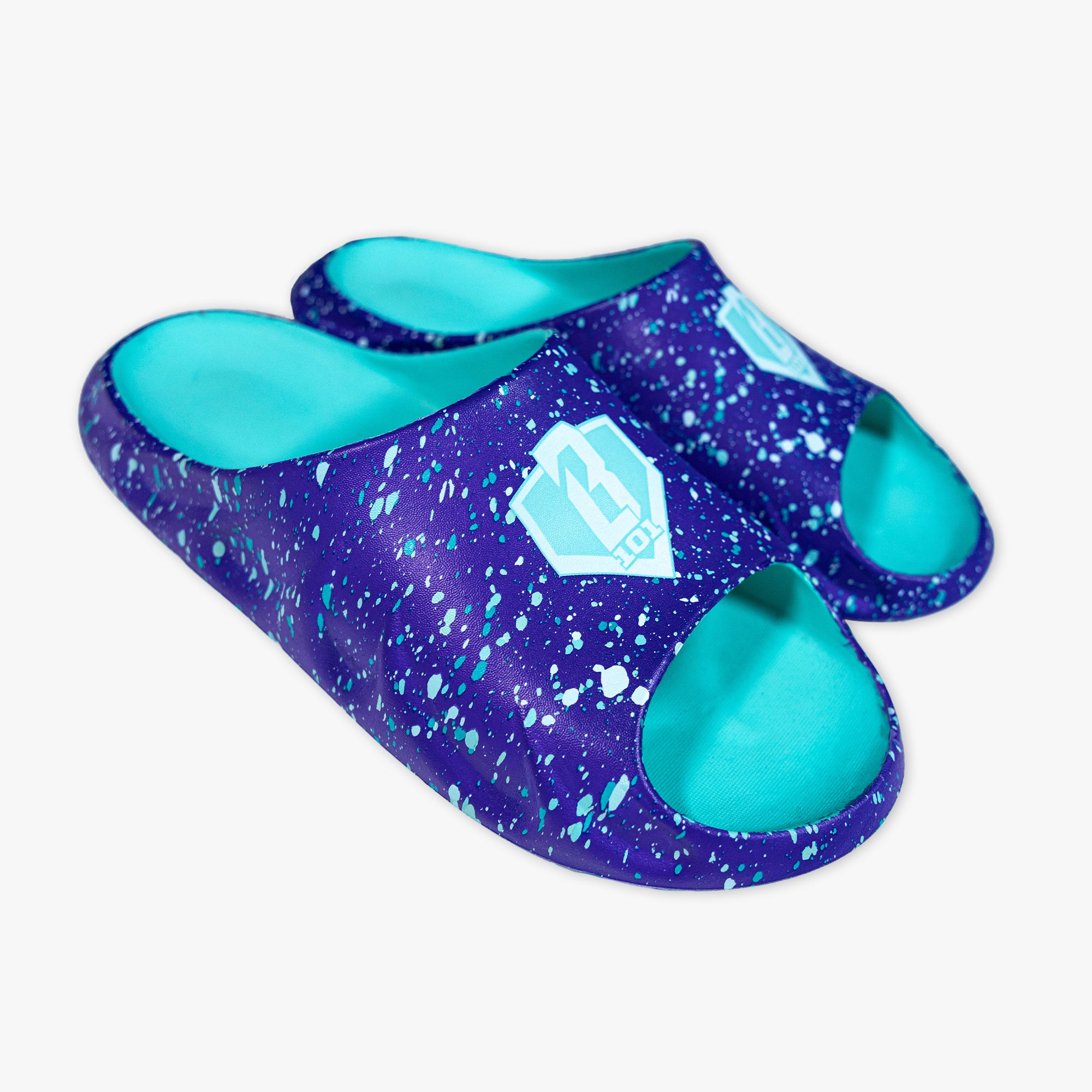 Youth Slides - Splatter Purple - Image 2