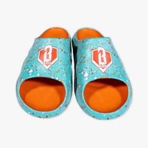 Adult Slides - Splatter Teal