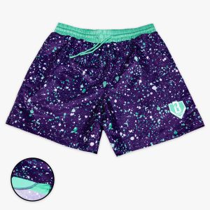 Splatter Youth Swim Trunks - Purple