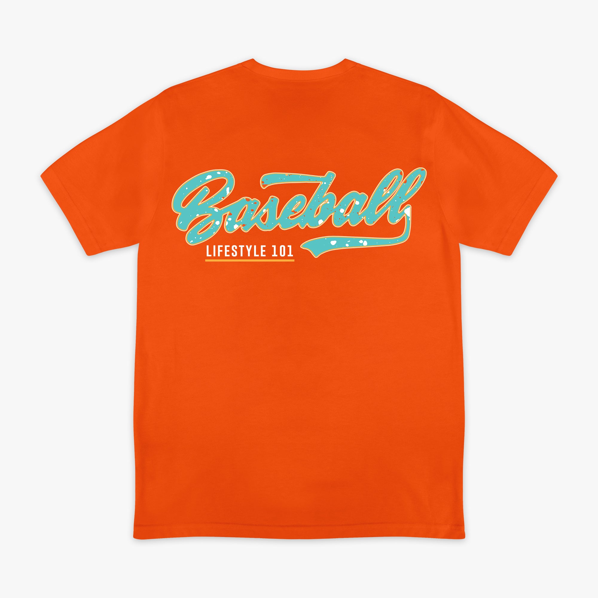 Splatter Established Tee - Orange