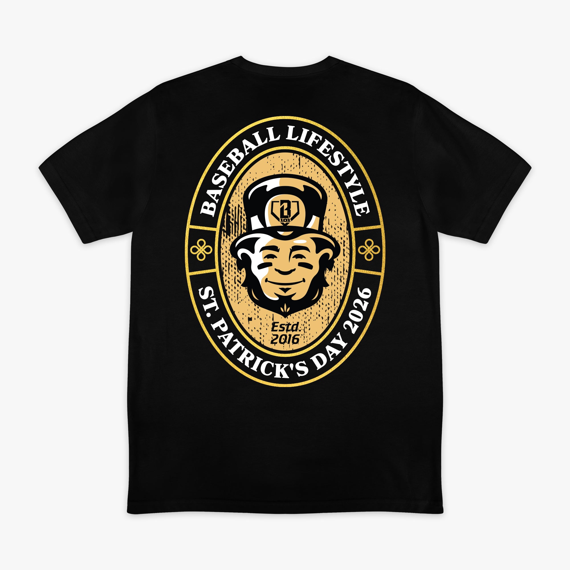 St Patricks Day 26 Tee - Black