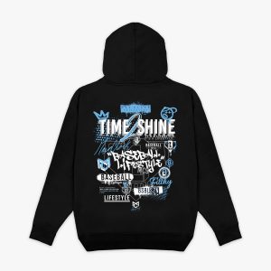Time 2 Shine Icons Youth Hoodie - Black