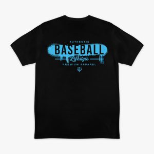 Vandal Tee - Black/Light Blue