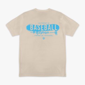 Vandal Youth Tee - Tan/Light Blue
