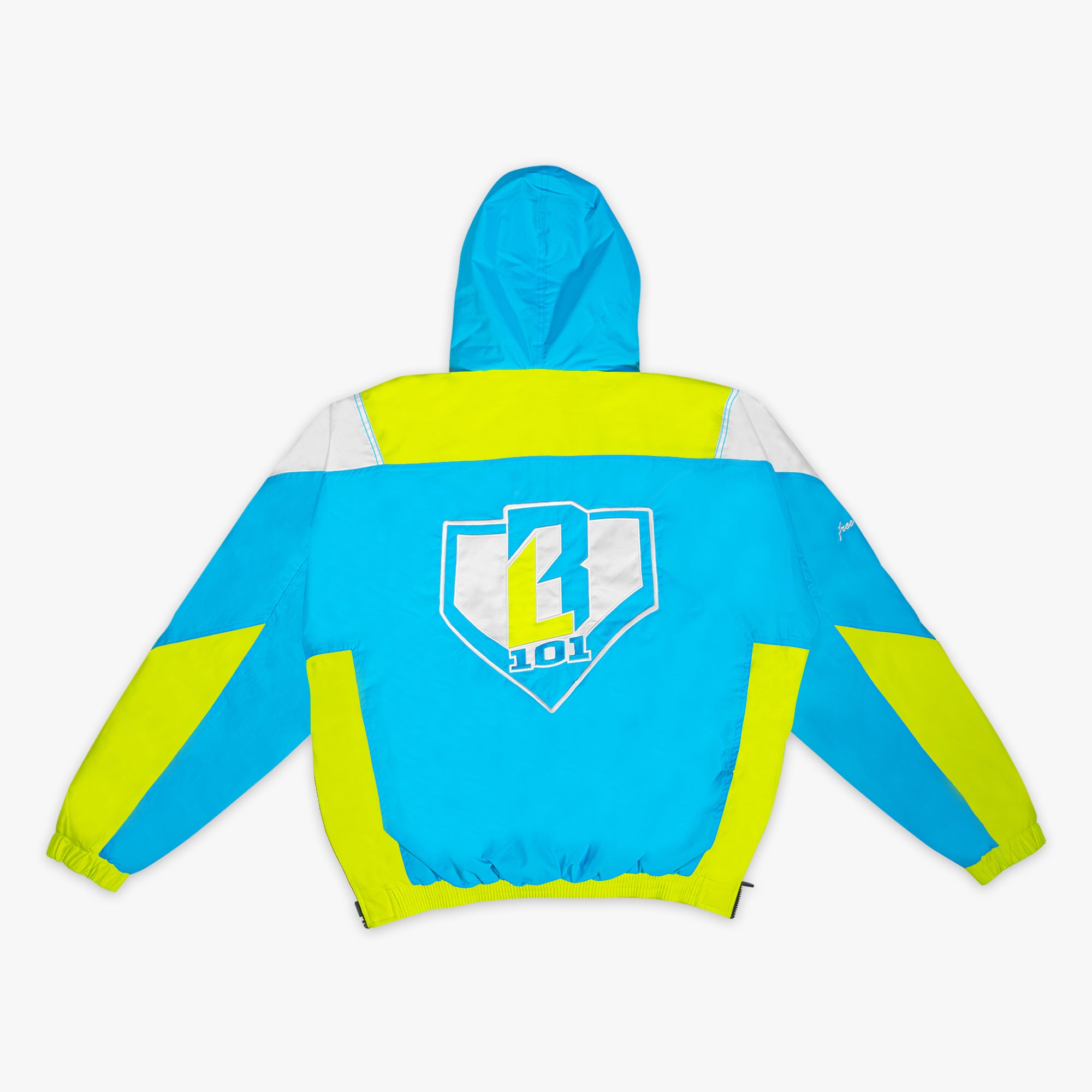 Colorblock Pullover Youth Jacket - Highlighter - Image 2