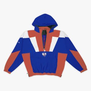 Colorblock Pullover Youth Jacket - Red/White/Blue
