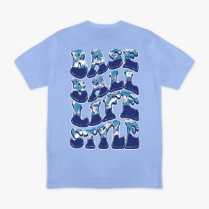 Wave Tee - Cotton Candy Blue