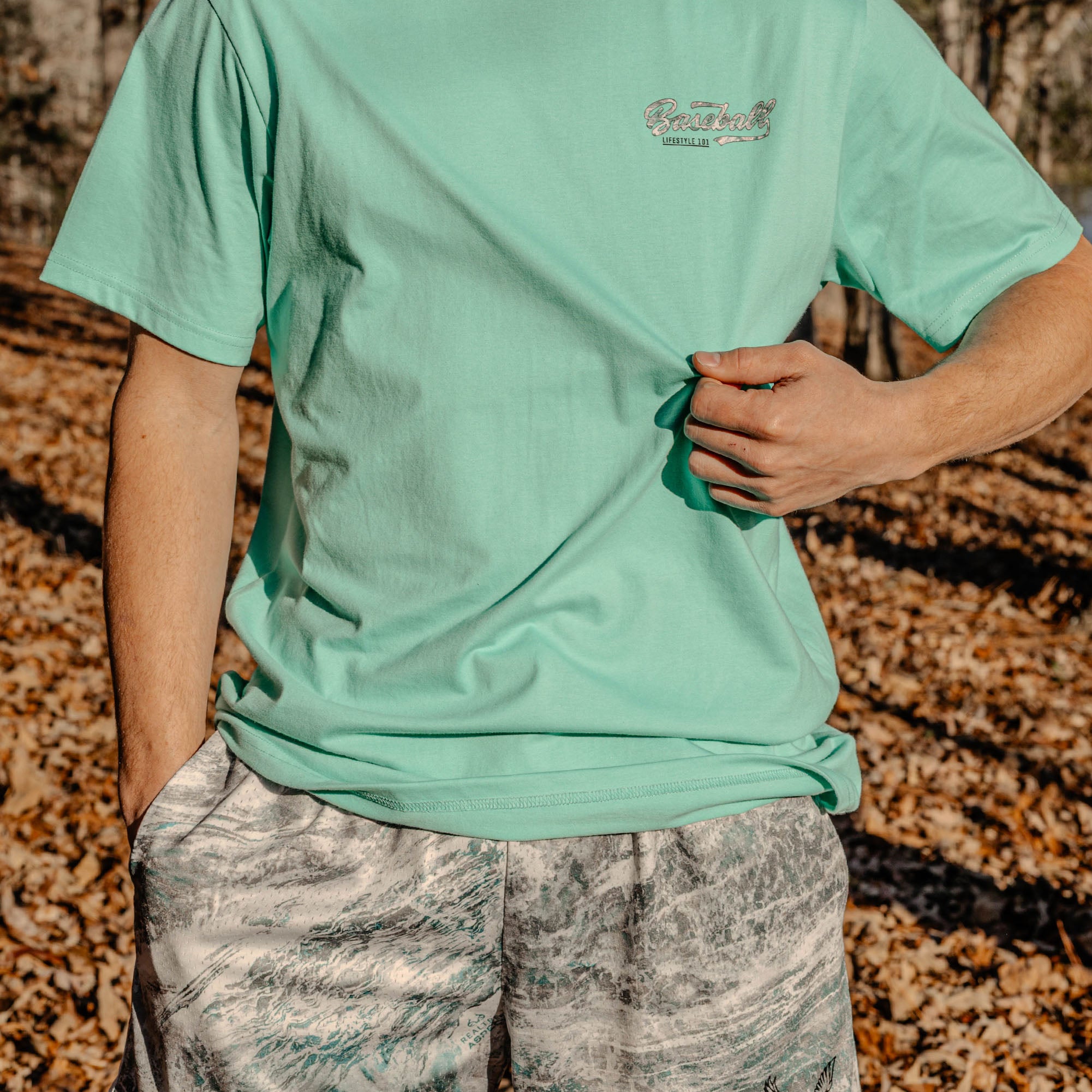 Realtree Established Youth Tee - Teal/Aspect-Arctic - Image 4