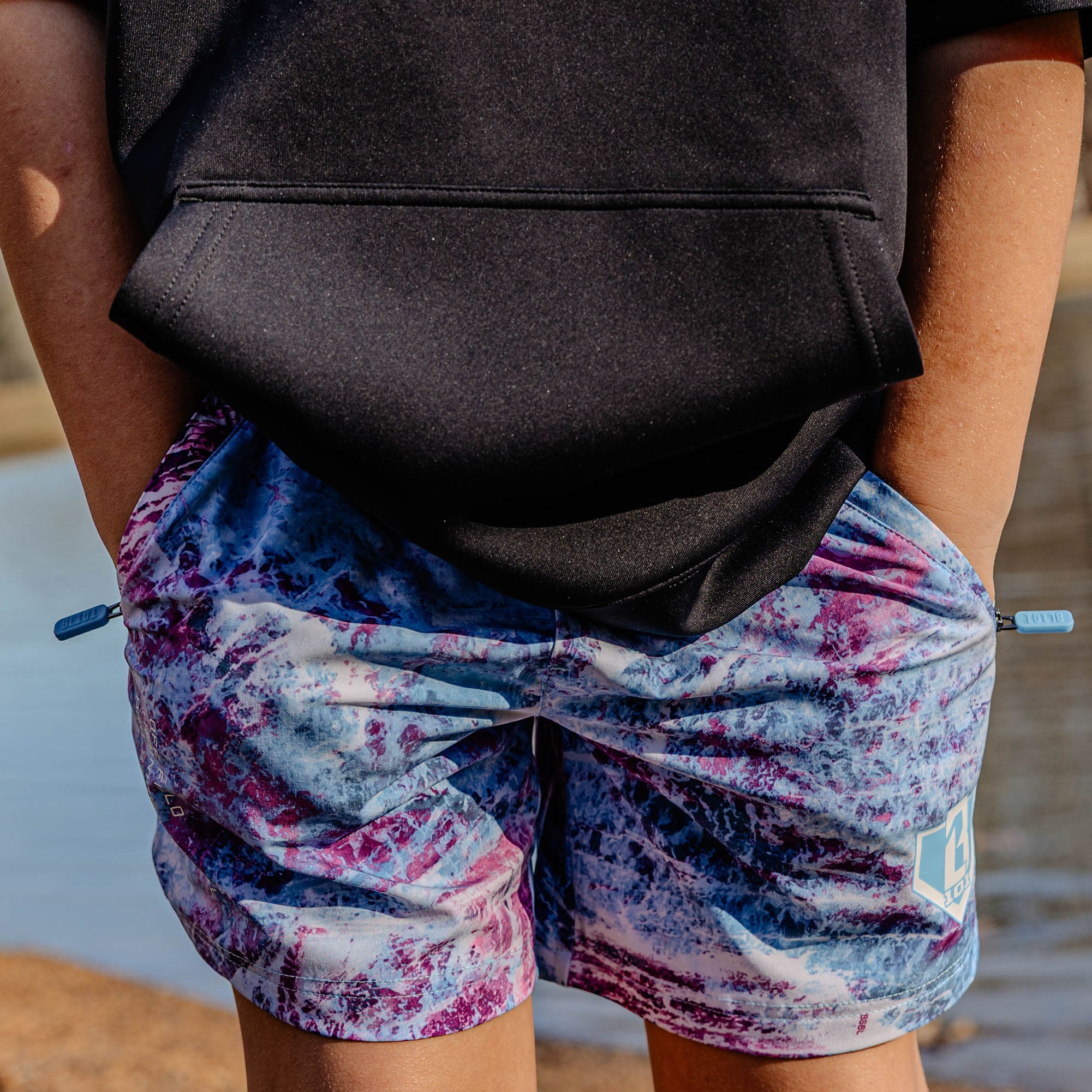 Realtree Pro Series Youth Shorts V2 with Liner - Aspect-Blue - Image 5