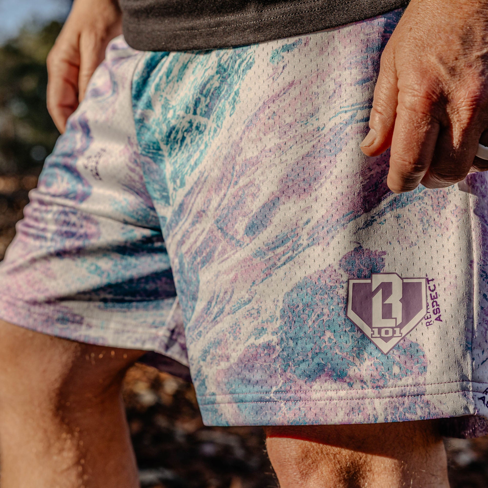 Realtree Aspect Youth Shorts - Lavender - Image 2