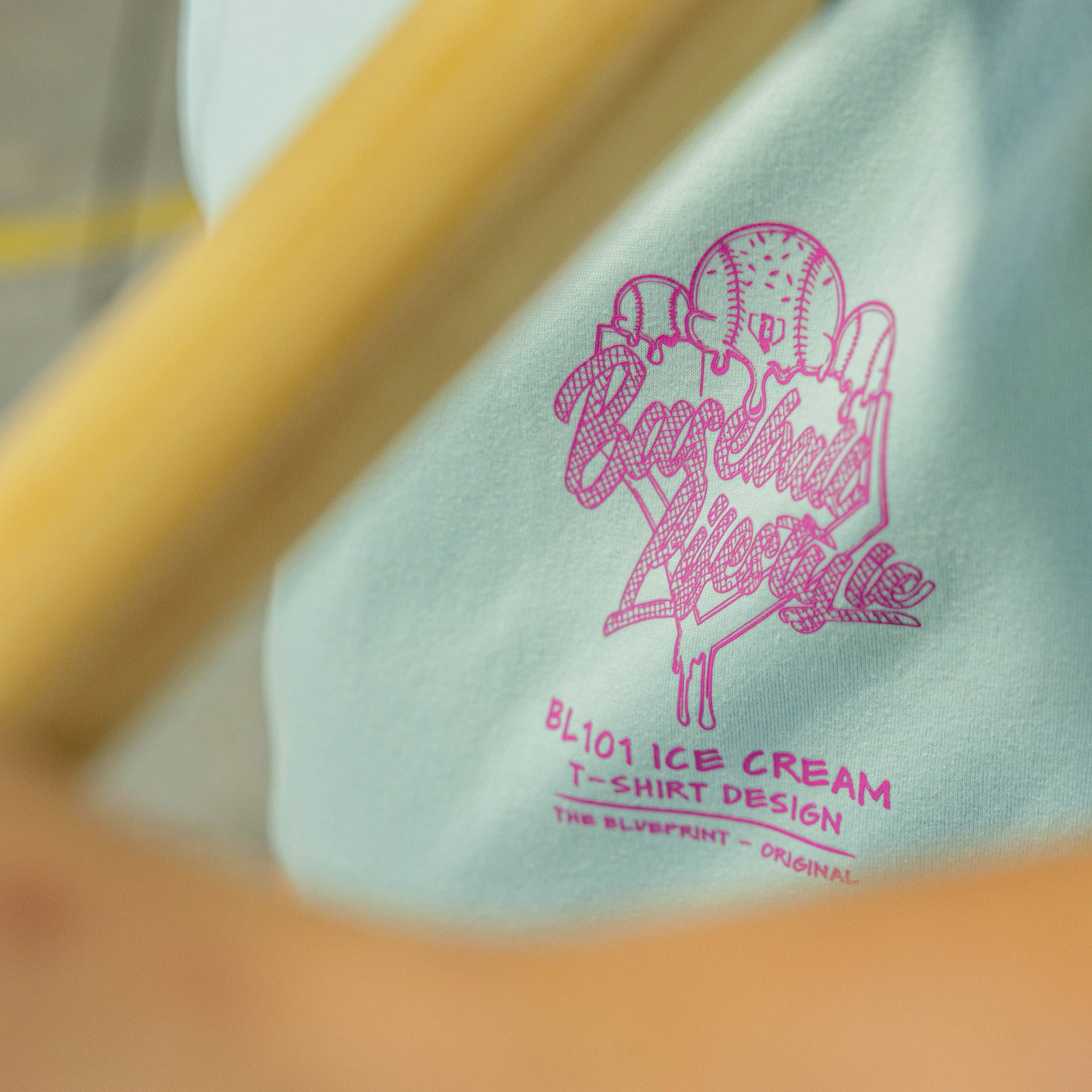 OG Ice Cream Design Youth Tee - Light Blue - Image 4