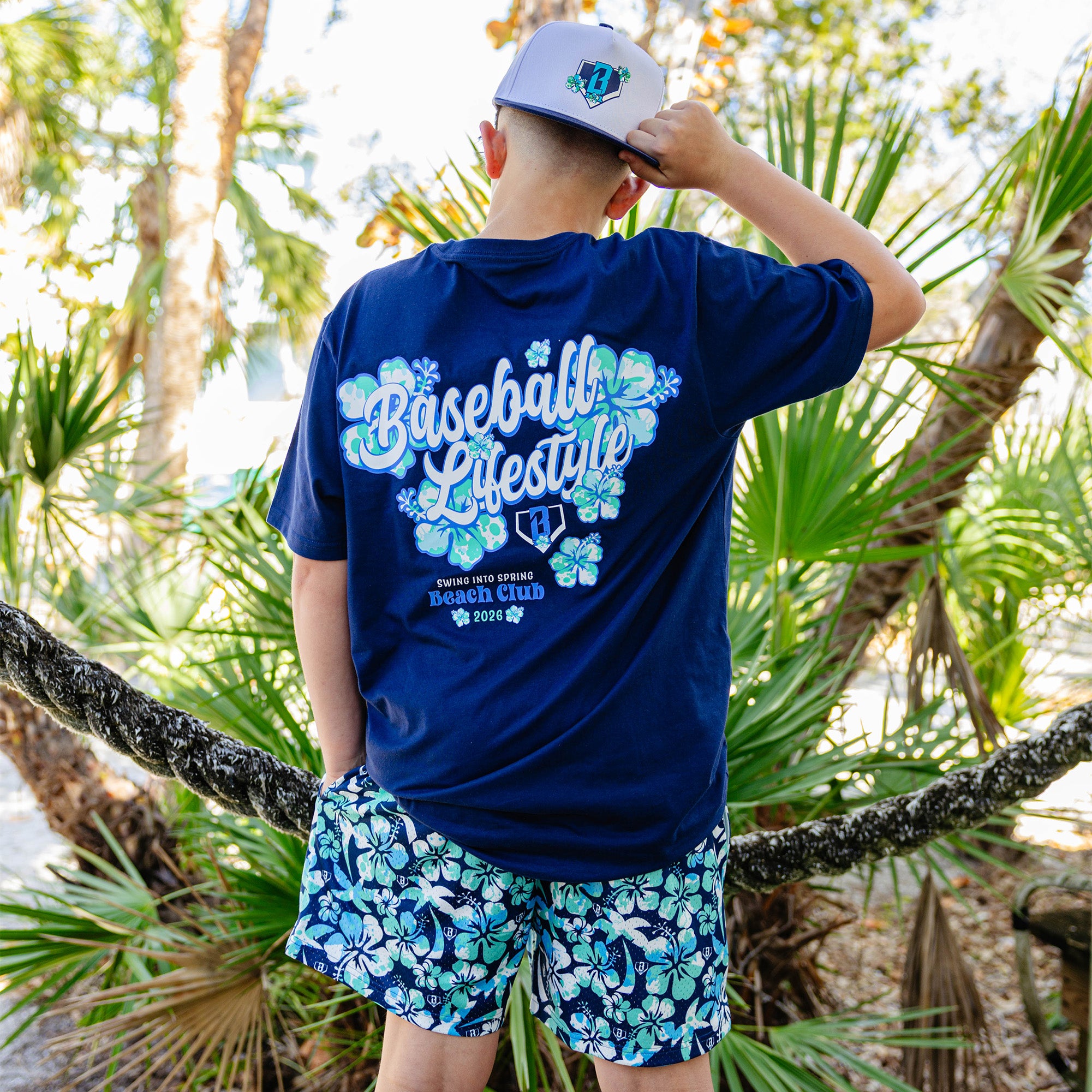 Petal Play Beach Club Youth Tee - Image 3