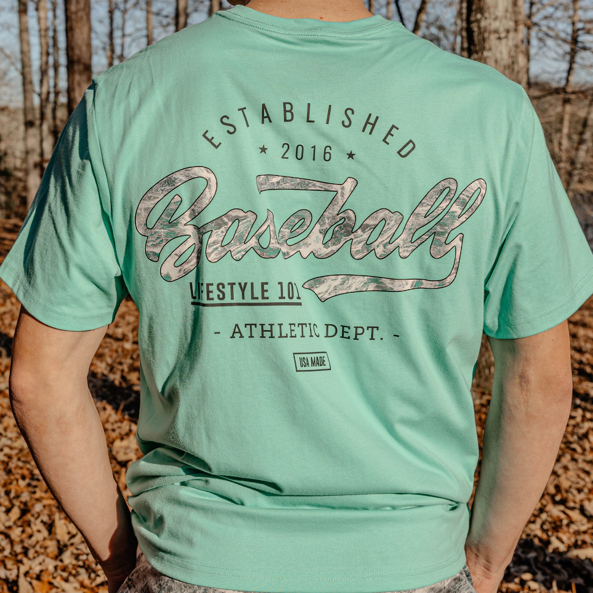 Realtree Established Youth Tee - Teal/Aspect-Arctic - Image 3