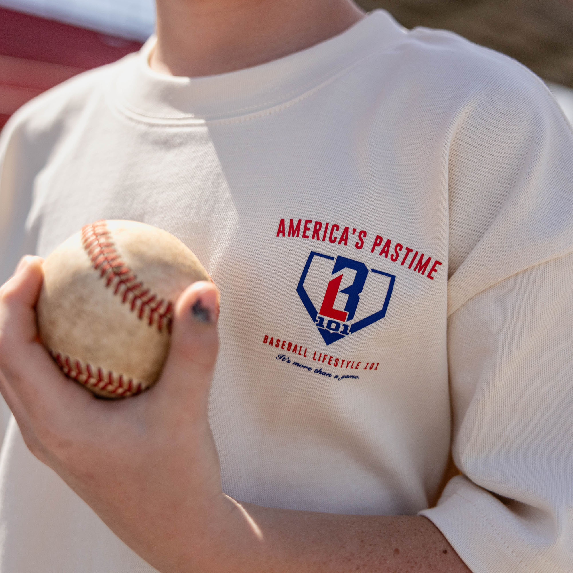 Stadium Youth Relaxed Tee - Bone - Image 4