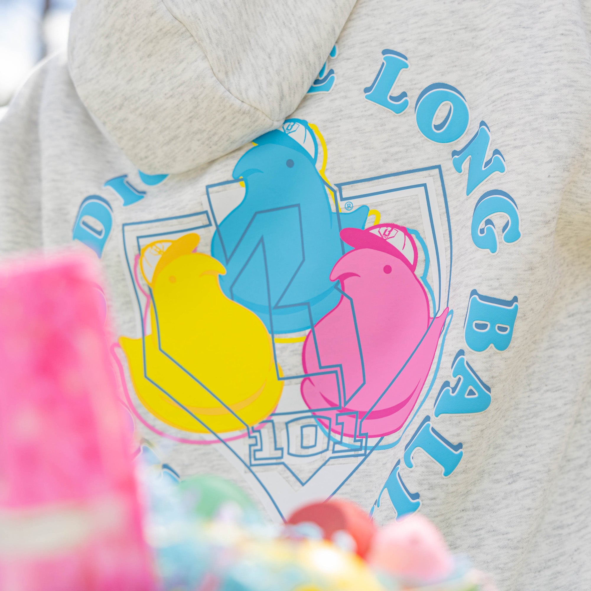 Chicks Dig The Long Ball Youth Hoodie - Image 5