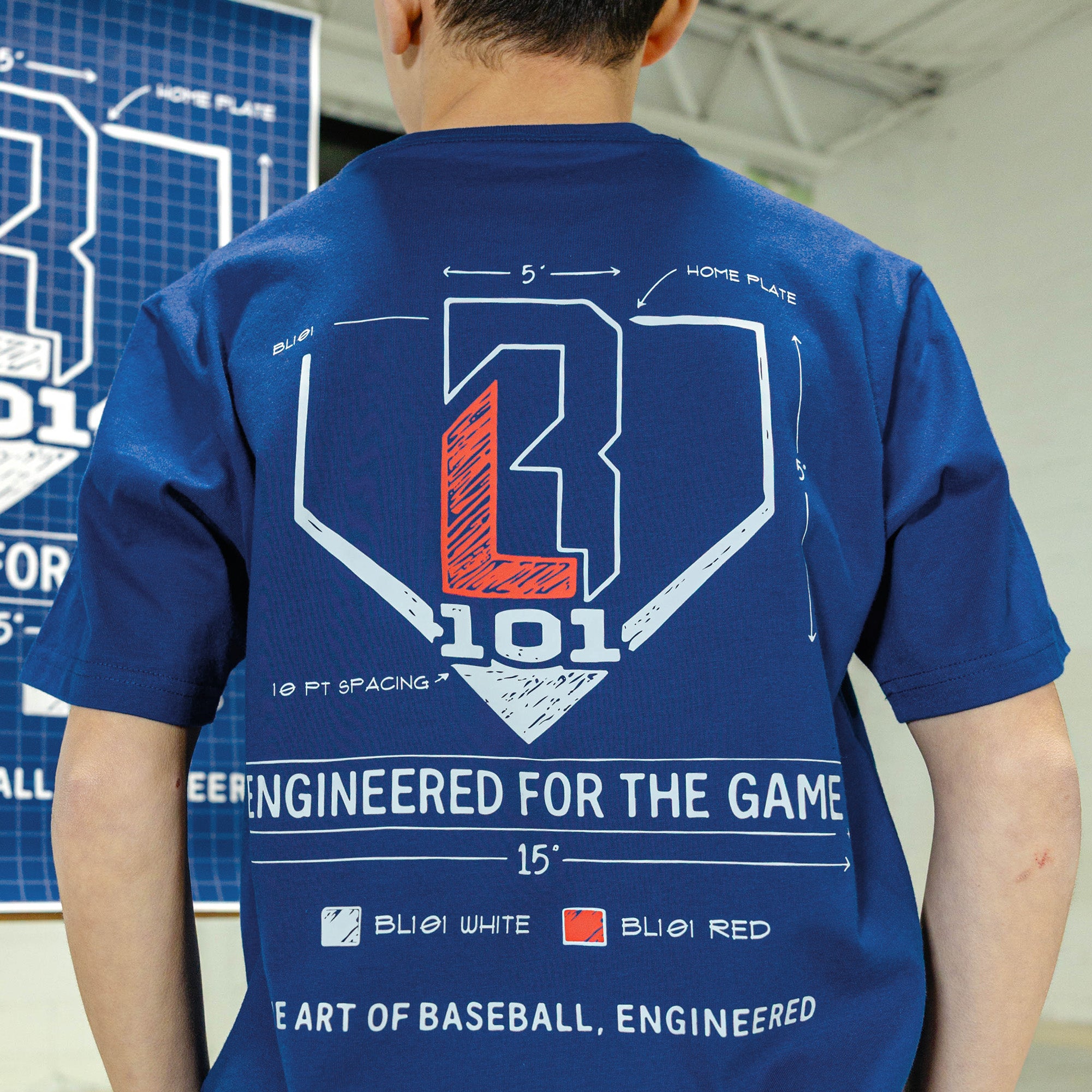 Engineered For The Game Youth Tee - Blue - Image 6