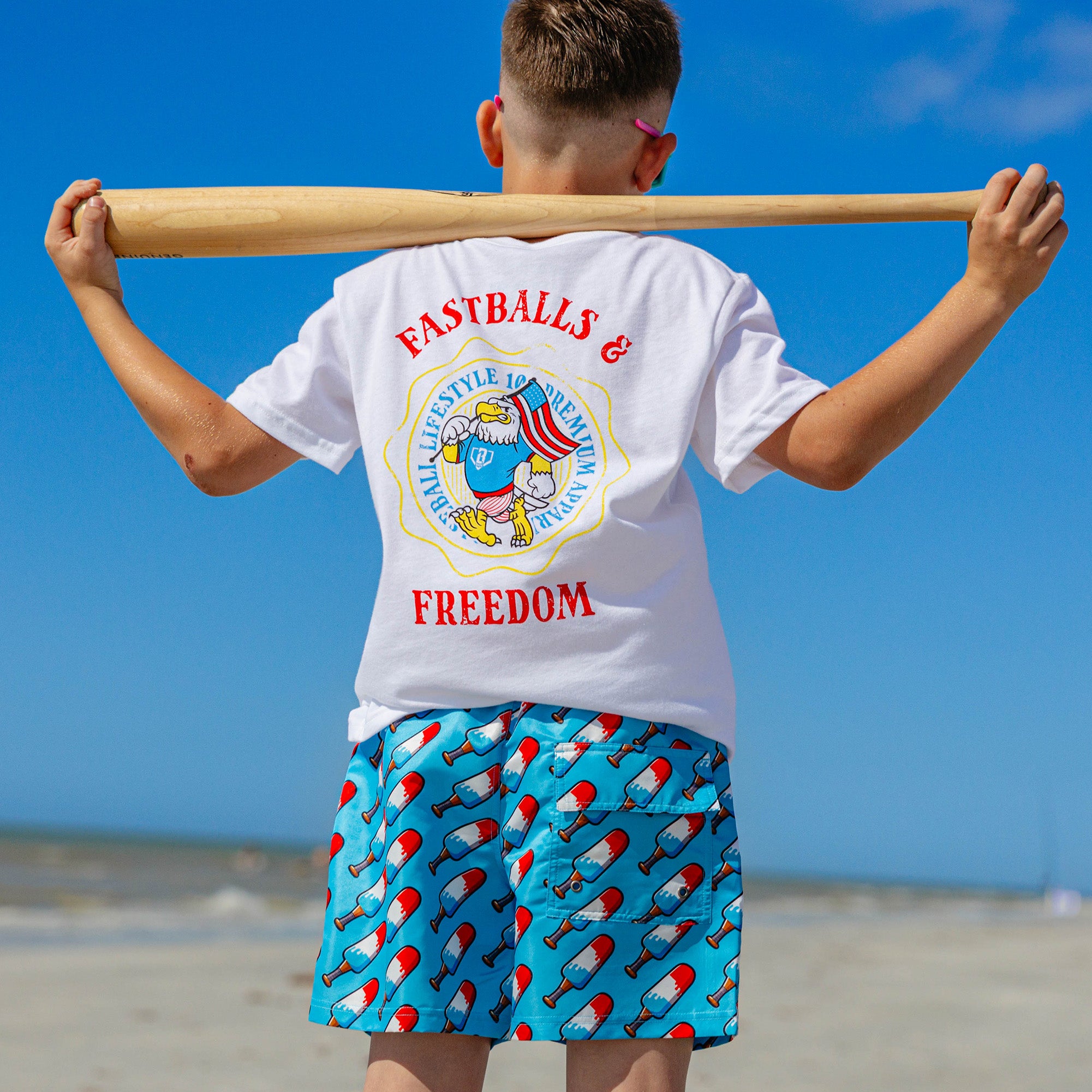 Freeze Pop Youth Swim Trunks - Image 7