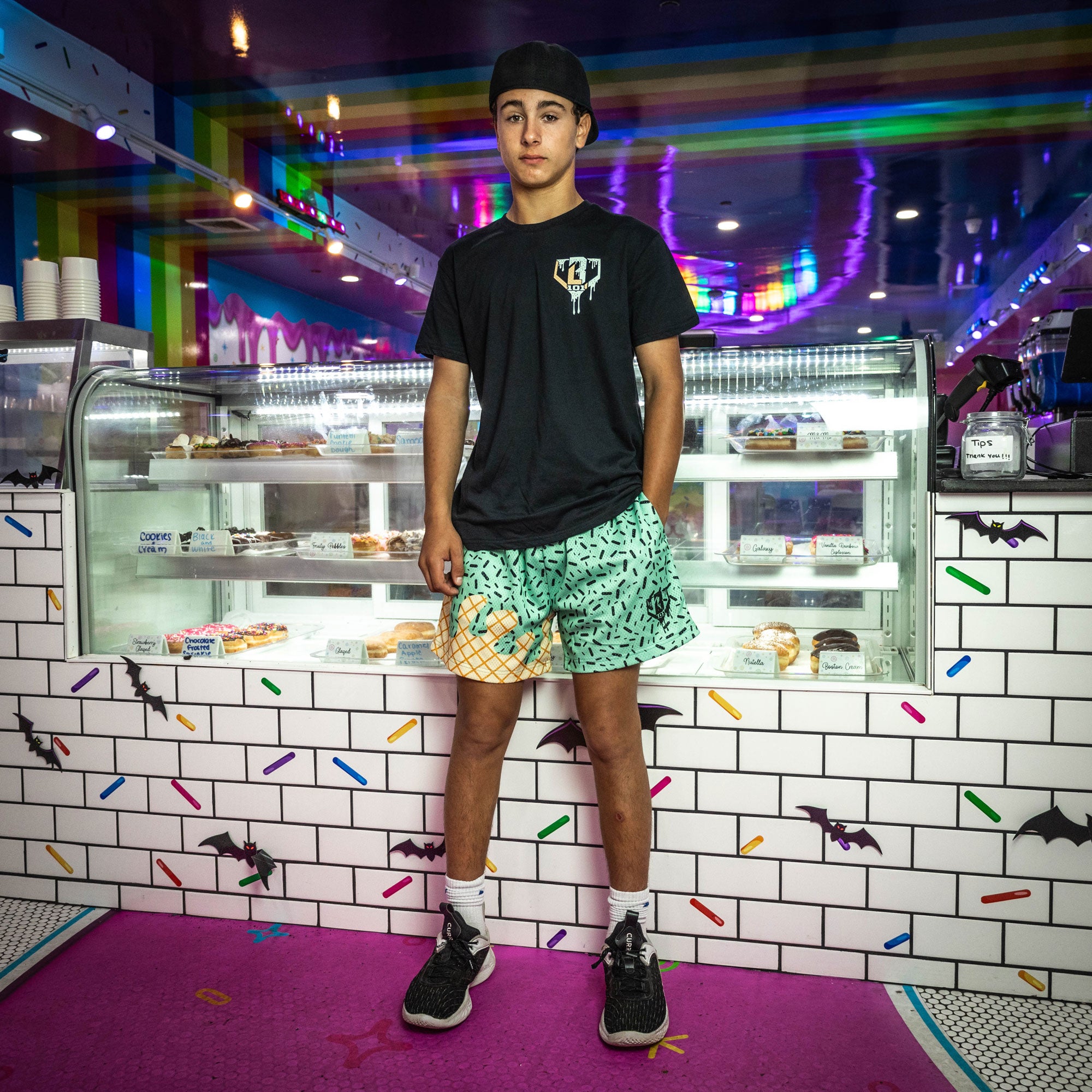 Ice Cream Youth Shorts - Mint - Image 4
